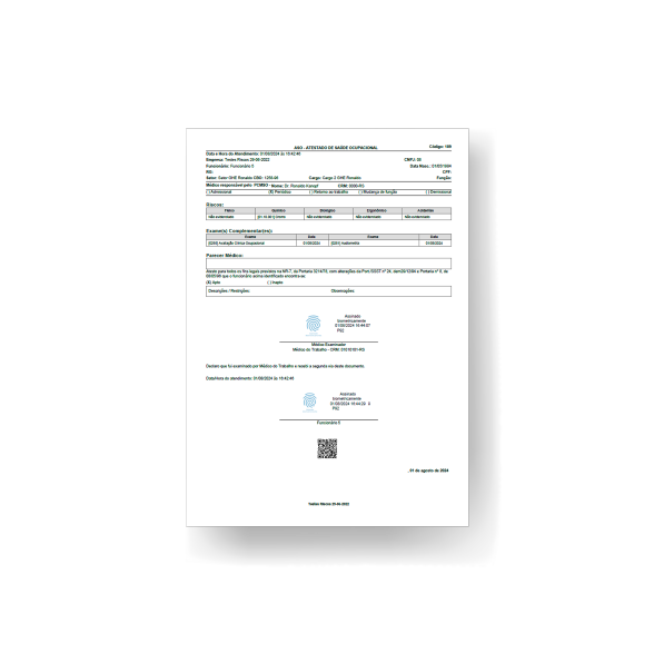 Documento atestados SGG