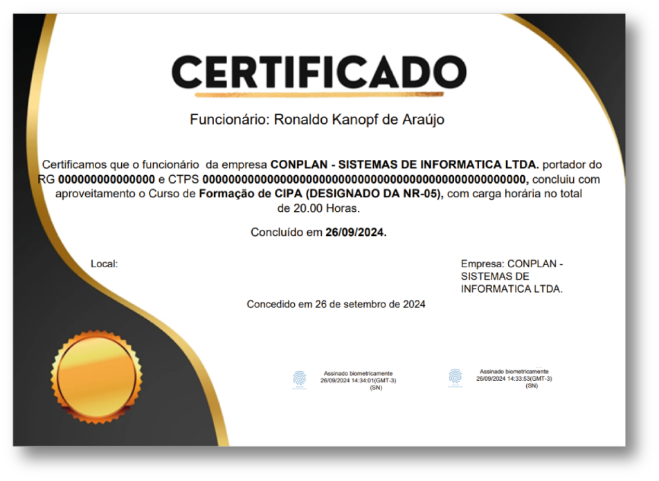 Tela painel de compartilhamento de documentos SGG